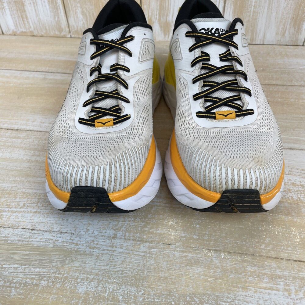HOKA One One Bondi 7 Wide Nimbus Cloud/Yellow Mens Running Shoes Sz US 12-2E - Picture 5 of 10